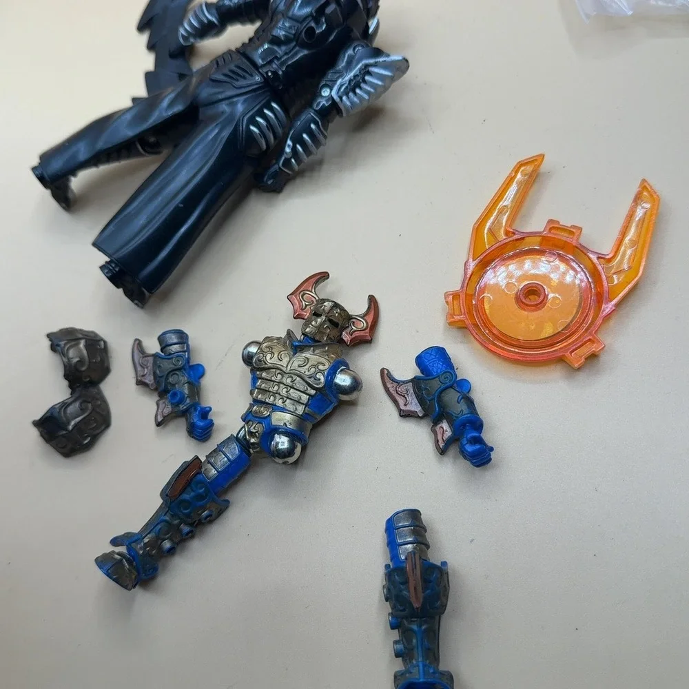 Hasbro Galactic Heroes Star Wars Action Figures Lot Black Warrior Blue Knight